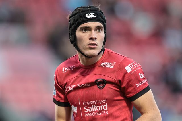 Sam Hill of Salford Red Devils during the Betfred Super League Round 20 Salford Red Devils vs Hull KR at Salford Community Stadium, Eccles, United Kingdom, 31st July 2025

(Photo by Mark Cosgrove/News Images)