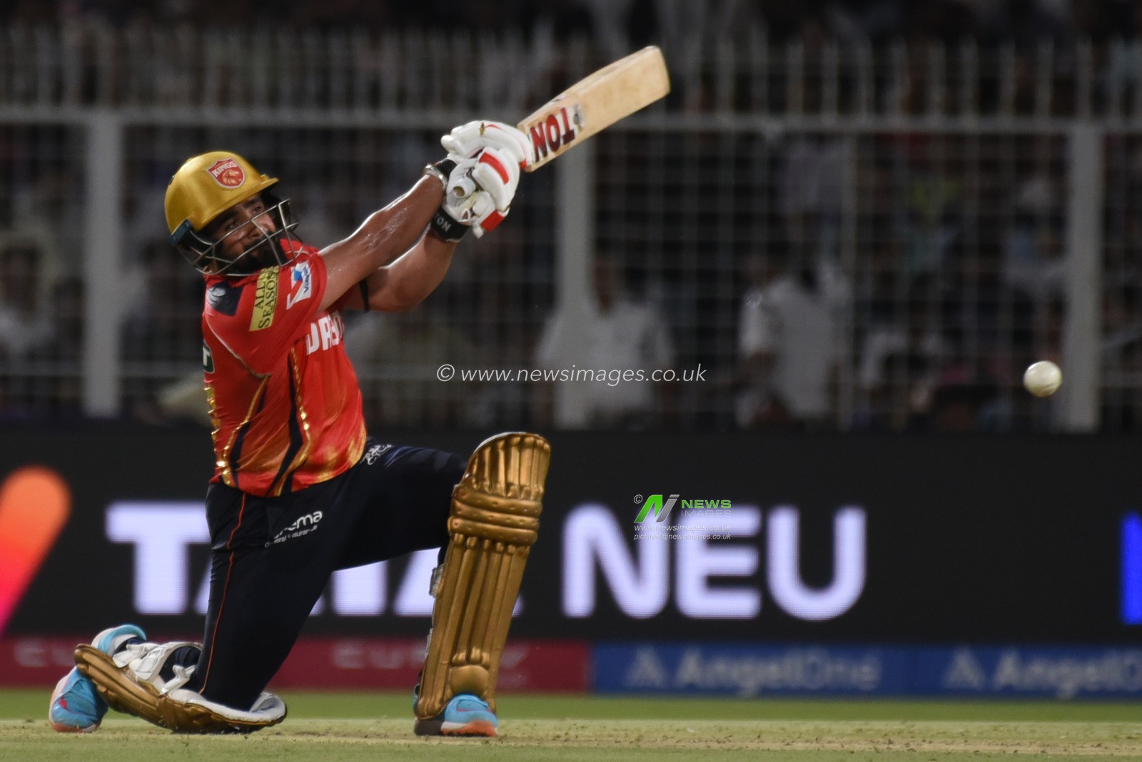 Prabhsimran Singh of Punjab Kings play a shot during the 2025 IPL match between Kolkata Knight Riders and Punjab Kings at Eden Gardens on April 26, 2025, in Kolkata, India.Photo by Debajyoti Chakraborty.(Photo: Debajyoti Chakraborty/News Images)