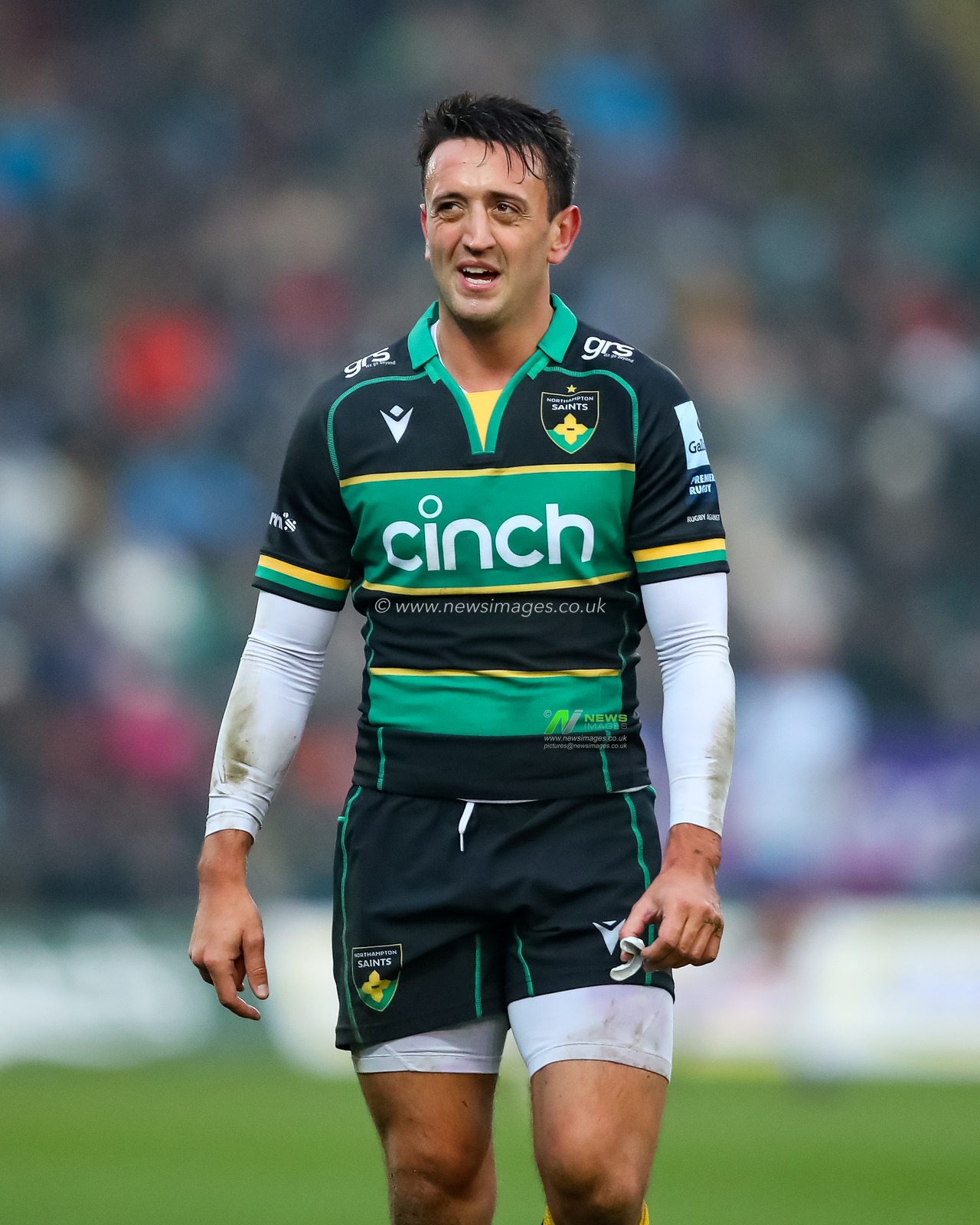Alex Mitchell of Northampton Saints during the Gallagher Premiership match Northampton Saints vs Bath Rugby at Cinch Stadium at Franklin's Gardens, Northampton, United Kingdom, 5th January 2025

(Photo by Izzy Poles/News Images)