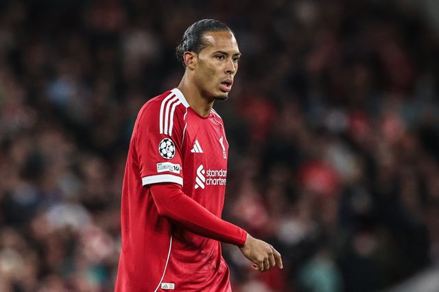 Virgil van Dijk of Liverpool during the UEFA Champions League, League Stage Liverpool vs Atletico Madrid at Anfield, Liverpool, United Kingdom, 17th September 2025

(Photo by Alfie Cosgrove/News Images)
