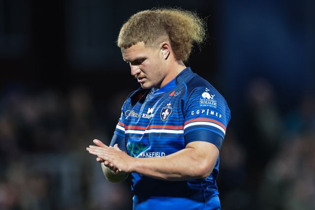 Caius Faatili of Wakefield Trinity during the Betfred Super League round 11 match Wakefield Trinity vs Catalans Dragons at DIY Kitchens Stadium, Wakefield, United Kingdom on 15 May 2026

(Photo by Mark Cosgrove/News Images)