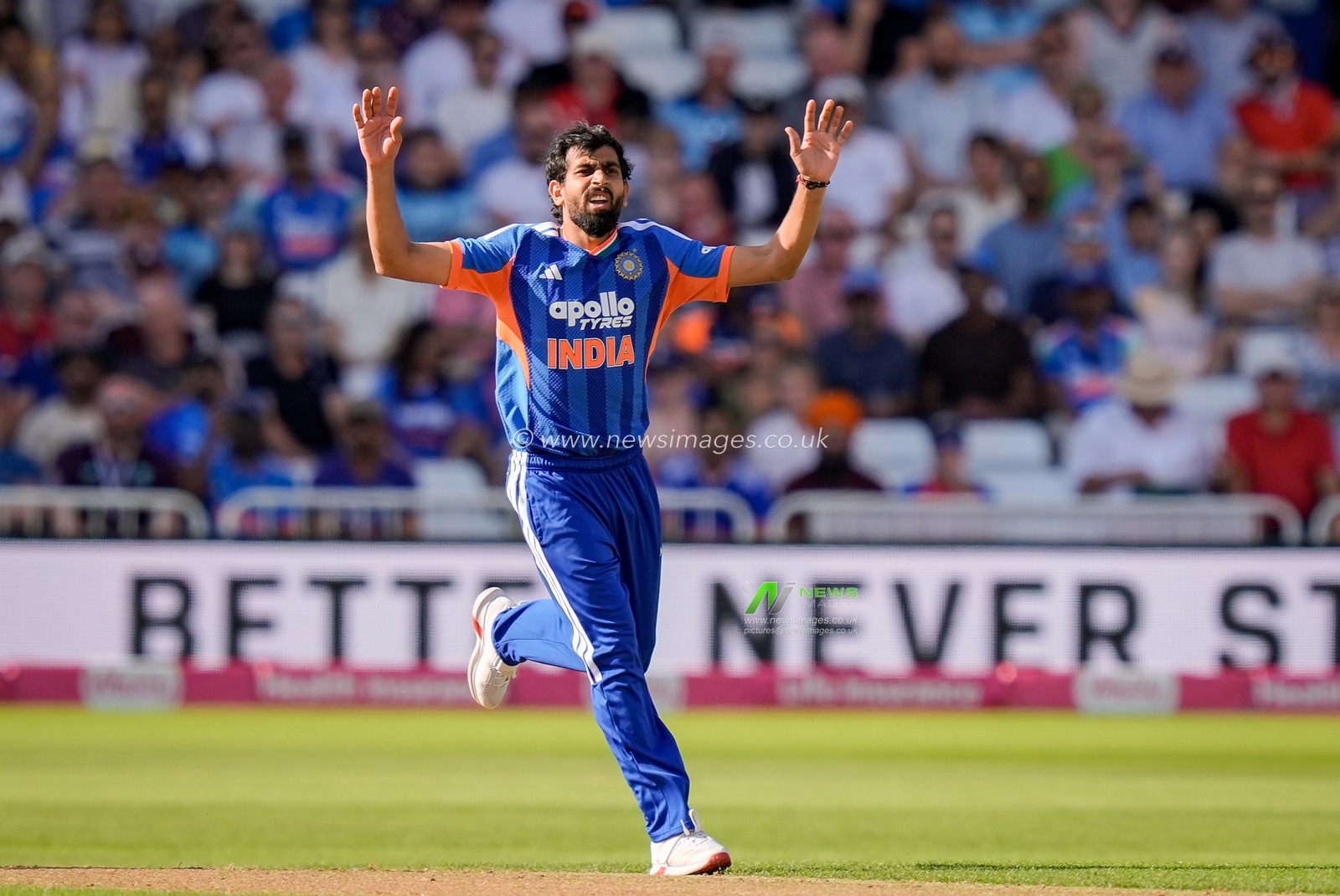 Prince Yadav of India during the Third Vitality T20 International match England vs India at Trent Bridge, Nottingham, United Kingdom on 07 July 2026

(Photo by Maynard Manyowa/News Images)