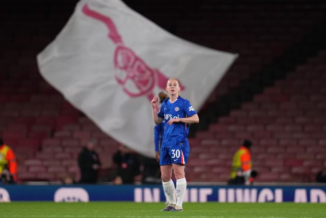 Keira Walsh of Chelsea looks on after conceding first goal during the UEFA Women's Champions League Quarter-finals match Arsenal vs Chelsea at Arsenal Stadium, London, United Kingdom on 24 March 2026

(Photo by Harvey Murphy/News Images)