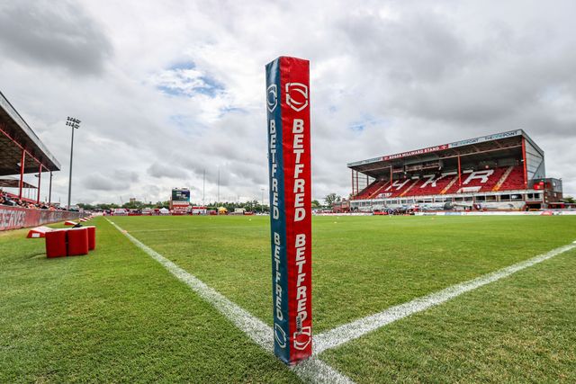 A general view of Sewell Group Craven Park ahead of the Betfred Super League round 17 match Hull KR vs Leeds Rhinos at Sewell Group Craven Park, Kingston upon Hull, United Kingdom, 6th July 2025

(Photo by Alfie Cosgrove/News Images)