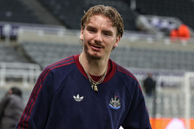 Nick Woltemade of Newcastle United arrives during the UEFA Champions League Knockout Round Play-offs Newcastle Untied vs Qarabag at St. James's Park, Newcastle, United Kingdom on 24 February 2026

(Photo by Mark Cosgrove/News Images)
