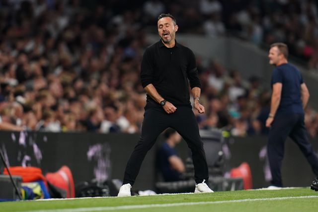 Roberto De Zerbi manager of Tottenham Hotspur during the Carabao Cup round 2 match Tottenham Hotspur vs Charlton Athletic at Tottenham Hotspur Stadium, London, United Kingdom on 26 August 2026

(Photo by Harvey Murphy/News Images)