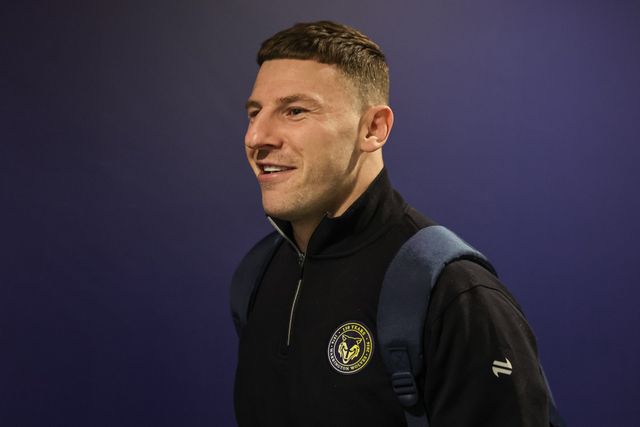 George Williams of Warrington Wolves arrives during the Betfred Super League Round 4 match York Knights vs Warrington Wolves at LNER Community Stadium, York, United Kingdom on 06 March 2026

(Photo by Mark Cosgrove/News Images)