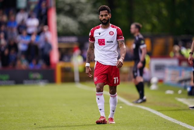 Jordan Roberts of Stevenage during the Sky Bet League One Playoffs Semi-Final match Stevenage vs Stockport County at Lamex Stadium, Stevenage, United Kingdom on 09 May 2026

(Photo by Harvey Murphy/News Images)