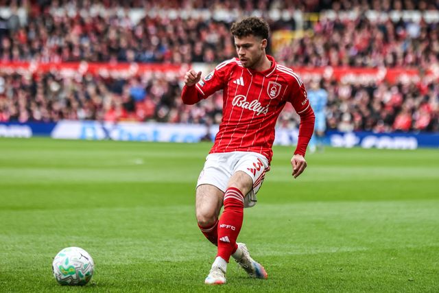 Neco Williams of Nottingham Forest passes the ball during the Premier League match Nottingham Forest vs Fulham at City Ground, Nottingham, United Kingdom on 15 March 2026

(Photo by Alfie Cosgrove/News Images)