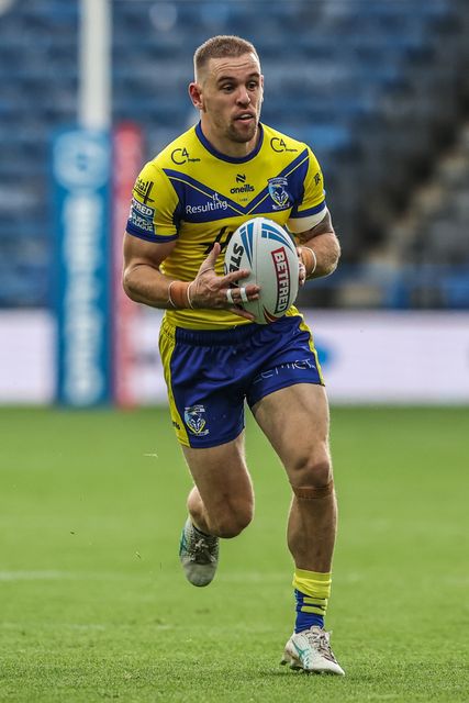 Matt Dufty of Warrington Wolves during the Betfred Super League Round 23 match Huddersfield Giants vs Warrington Wolves at Accu Stadium, Huddersfield, United Kingdom, 24th August 2025

(Photo by Alfie Cosgrove/News Images)