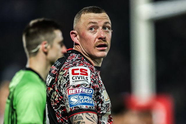 Josh Charnley of Leigh Leopards during the Betfred Super League round 5 match Wakefield Trinity vs Leigh Leopards at DIY Kitchens Stadium, Wakefield, United Kingdom on 20 March 2026

(Photo by Alfie Cosgrove/News Images)