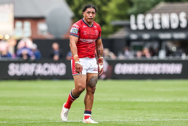 Tom Amone of Hull KR during the Betfred Super League round 13 match Wakefield Trinity vs Hull KR at DIY Kitchens Stadium, Wakefield, United Kingdom on 06 June 2026

(Photo by Alfie Cosgrove/News Images)