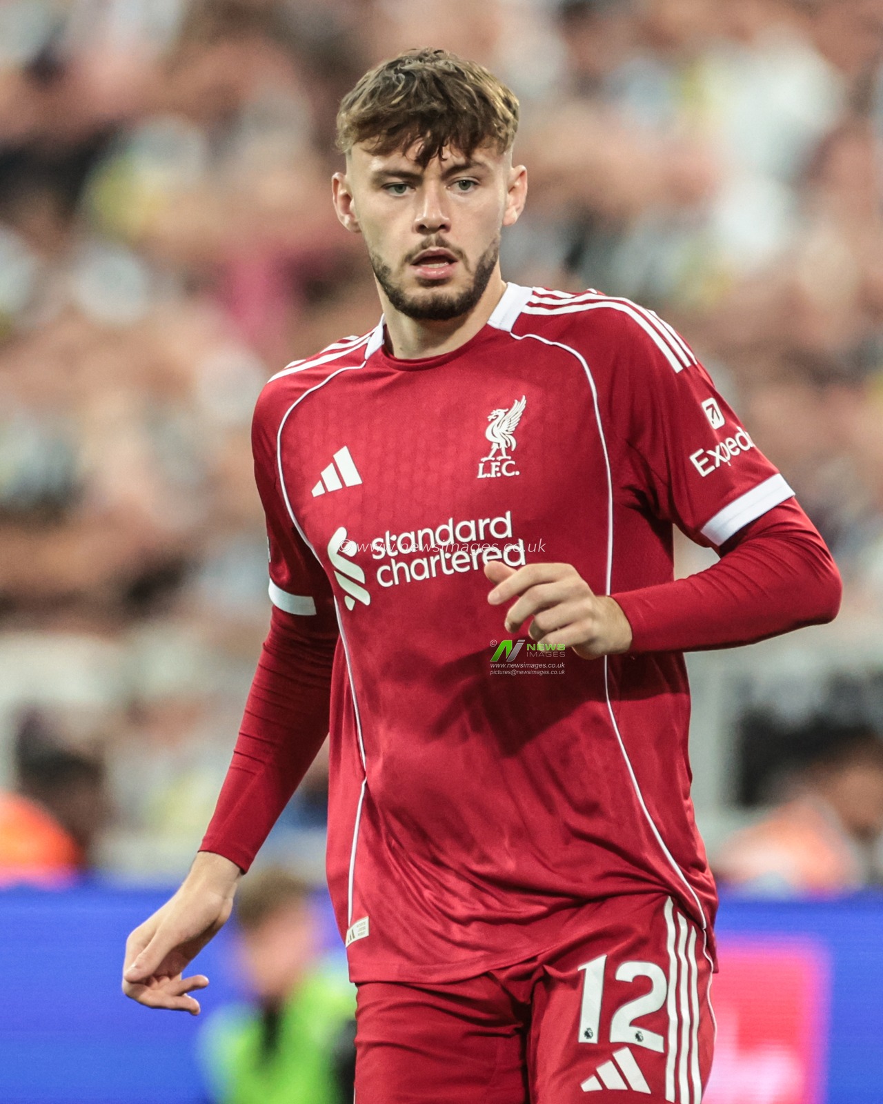 Conor Bradley of Liverpool during the Premier League match Newcastle United vs Liverpool at St. James's Park, Newcastle, United Kingdom, 25th August 2025

(Photo by Mark Cosgrove/News Images)
