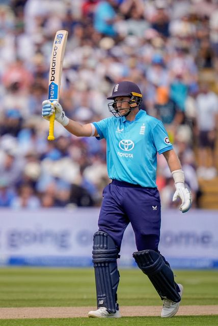 Joe Root of England celebrates a half century during the 1st Metro Bank ODI match England vs India at Edgbaston, Birmingham, United Kingdom on 14 July 2026

(Photo by Maynard Manyowa/News Images)