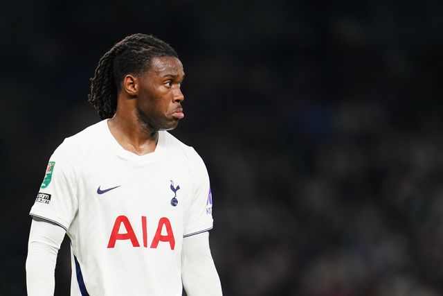 Destiny Udogie of Tottenham Hotspur during the Carabao Cup round 2 match Tottenham Hotspur vs Charlton Athletic at Tottenham Hotspur Stadium, London, United Kingdom on 26 August 2026

(Photo by Harvey Murphy/News Images)