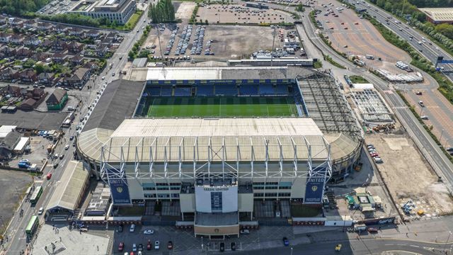 An aerial view of Elland Road during the Premier League match Leeds United vs Burnley at Elland Road, Leeds, United Kingdom on 01 May 2026

(Photo by Mark Cosgrove/News Images)