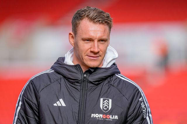 Fulham goalkeeper Bernd Leno inspects the pitch prior to kick off during the Emirates FA Cup 4th Round  match Stoke City vs Fulham at Bet365 Stadium, Stoke On Trent, United Kingdom on 15 February 2026

(Photo by Maynard Manyowa/News Images)