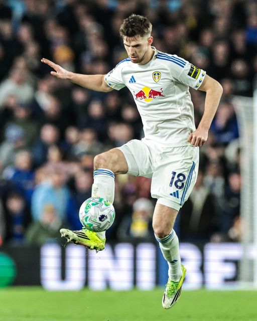 Anton Stach of Leeds United controls the ball during the Premier League match Leeds United vs Sunderland at Elland Road, Leeds, United Kingdom on 03 March 2026

(Photo by Mark Cosgrove/News Images)
