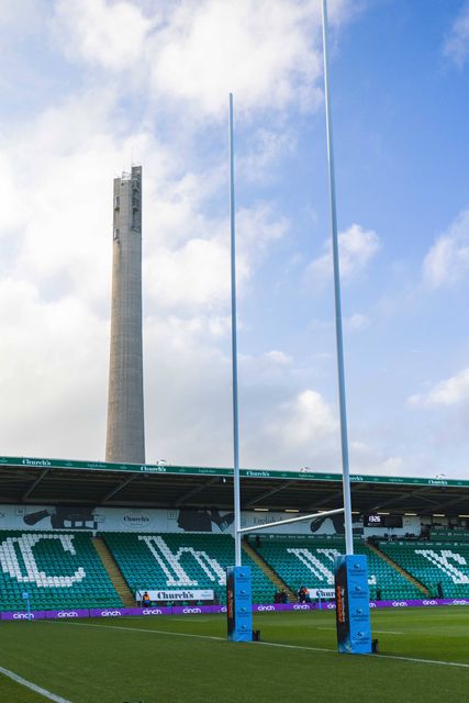 Cinch Franklins Gardens before the Gallagher Premiership match Northampton Saints vs Sale Sharks at Cinch Stadium at Franklin's Gardens, Northampton, United Kingdom, 20th December 2025

(Photo by Craig Evans/News Images)

*** GER AUT SUI OUT ***