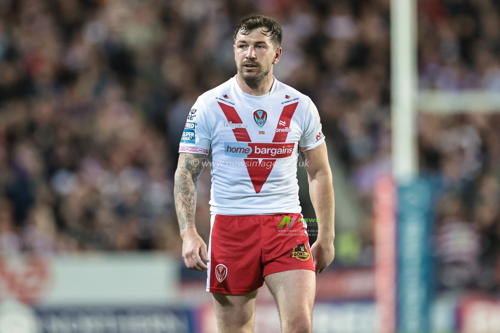Mark Percival of St Helens during the Betfred Super League Round 25 match St Helens vs Wigan Warriors at Totally Wicked Stadium, St Helens, United Kingdom, 5th September 2025

(Photo by Mark Cosgrove/News Images)