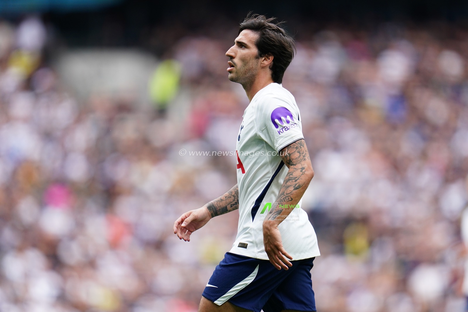 Sandro Tonali of Tottenham Hotspur during the pre-season friendly match Tottenham Hotspur vs Hoffenheim at Tottenham Hotspur Stadium, London, United Kingdom on 15 August 2026

(Photo by Harvey Murphy/News Images)