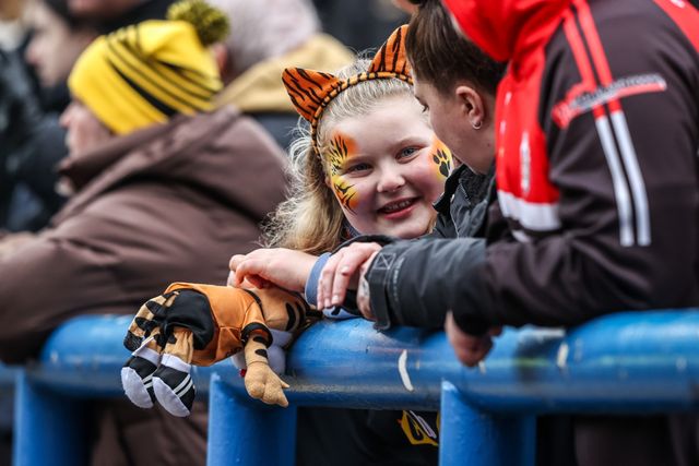 Castleford Tigers fans during the Betfred Super League round 4 match Leeds Rhinos vs Castleford Tigers at AMT Headingley Stadium, Leeds, United Kingdom on 08 March 2026

(Photo by Alfie Cosgrove/News Images)
