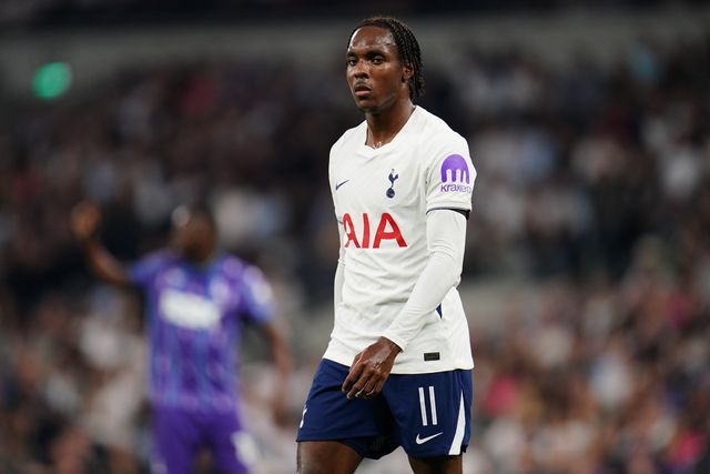 Mathys Tel of Tottenham Hotspur during the Carabao Cup round 2 match Tottenham Hotspur vs Charlton Athletic at Tottenham Hotspur Stadium, London, United Kingdom on 26 August 2026

(Photo by Harvey Murphy/News Images)