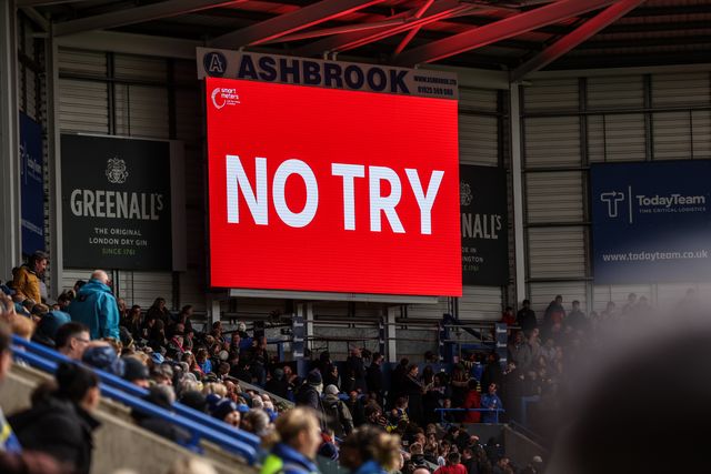 Toby King of Warrington Wolves goes over however video review gives no try during the Betfred Super League round 7 match Warrington Wolves vs Leigh Leopards at The Halliwell Jones Stadium, Warrington, United Kingdom on 04 April 2026

(Photo by Alfie Cosgrove/News Images)