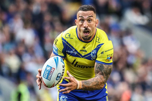 Paul Vaughan of Warrington Wolves in action during the Betfred Super League round 21 match Warrington Wolves vs Wigan Warriors at Halliwell Jones Stadium, Warrington, United Kingdom, 8th August 2025

(Photo by Alfie Cosgrove/News Images)