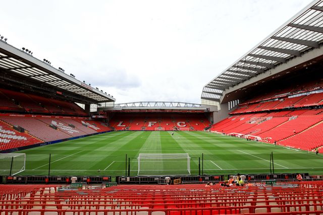 General view of Anfield ahead of the pre-season friendly match Liverpool vs Monaco at Anfield, Liverpool, United Kingdom on 09 August 2026

(Photo by Jorge Horsted/News Images)