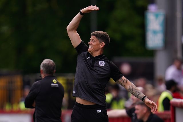Alex Revell manager of Stevenage during the Sky Bet League One Playoffs Semi-Final match Stevenage vs Stockport County at Lamex Stadium, Stevenage, United Kingdom on 09 May 2026

(Photo by Harvey Murphy/News Images)