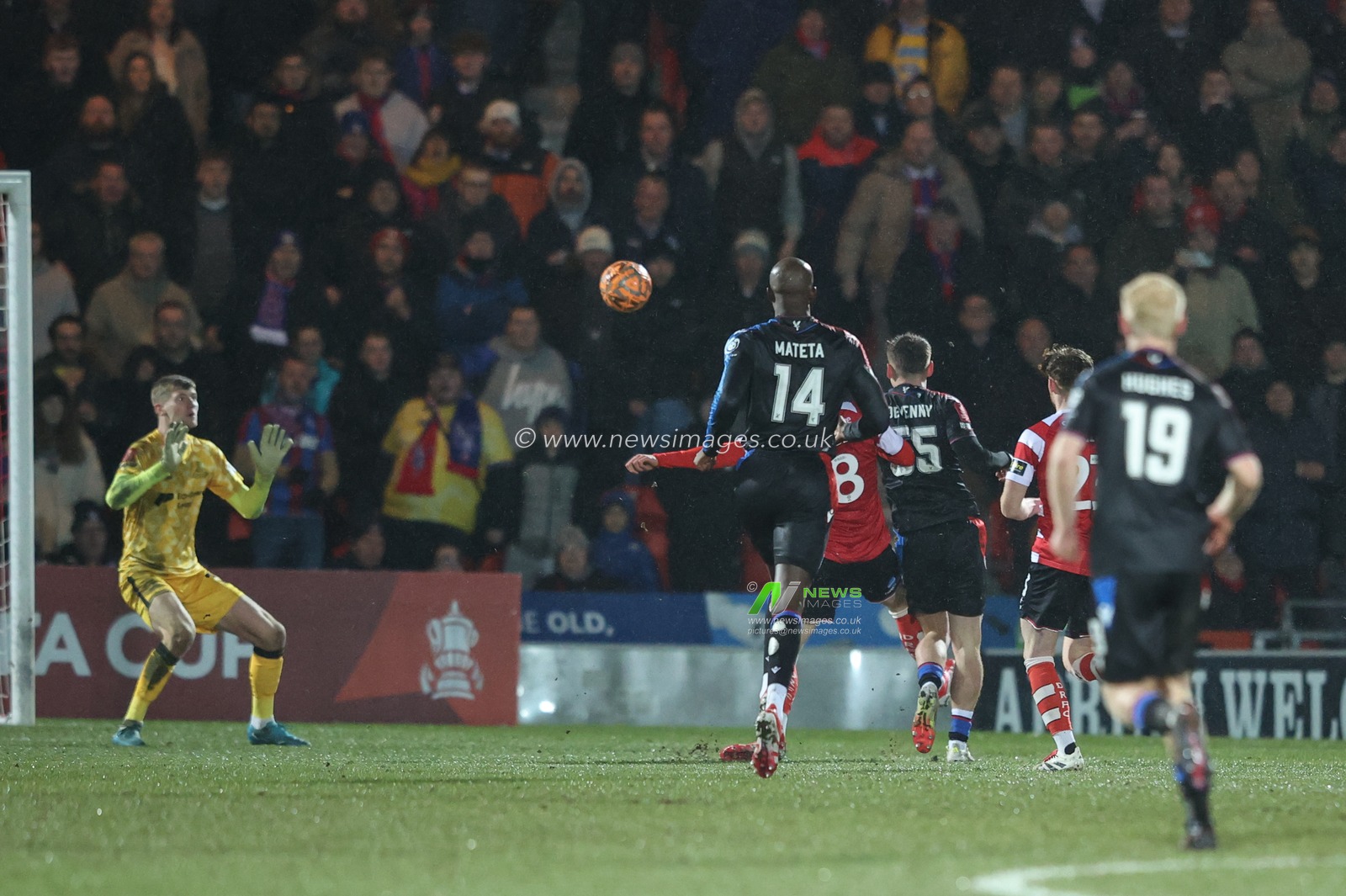 Justin Devenny of Crystal Palace scores to make it 0-2 during the Emirates FA Cup Fourth Round match Doncaster Rovers vs Crystal Palace at Eco-Power Stadium, Doncaster, United Kingdom, 10th February 2025

(Photo by Alfie Cosgrove/News Images)