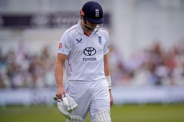 Gus Atkinson of England walks off dejected after being dismissed during the 3rd Rothesay Test Match Day 5 match England vs New Zealand at Trent Bridge, Nottingham, United Kingdom on 29 June 2026

(Photo by Maynard Manyowa/News Images)