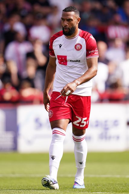 Matt Phillips of Stevenage during the Sky Bet League One Playoffs Semi-Final match Stevenage vs Stockport County at Lamex Stadium, Stevenage, United Kingdom on 09 May 2026

(Photo by Harvey Murphy/News Images)