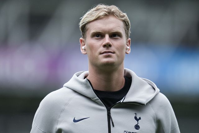 AntonÃ­n KinskÃ½ of Tottenham Hotspur ahead of the Pre-season friendly match Luton Town vs Tottenham Hotspur at Kenilworth Road, Luton, United Kingdom, 26th July 2025

(Photo by Harvey Murphy/News Images)