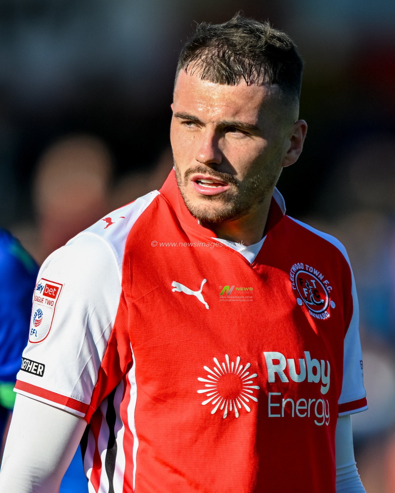 Ryan Graydon of Fleetwood Town during the Sky Bet League 2 match Fleetwood Town vs Accrington Stanley at Highbury Stadium, Fleetwood, United Kingdom, 25th October 2025

(Photo by Adam Gee/News Images)