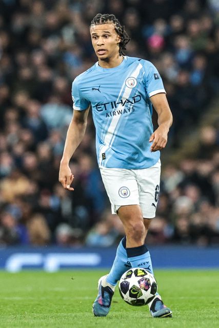 Nathan Ake of Manchester City during the UEFA Champions League last 16 second leg match Manchester City vs Real Madrid at The City of Manchester Stadium, Manchester, United Kingdom on 17 March 2026

(Photo by Mark Cosgrove/News Images)