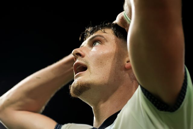 Will Lankshear of Middlesbrough dejected during the Sky Bet Championship match Burnley vs Middlesbrough at Turf Moor, Burnley, United Kingdom on 02 September 2026

(Photo by Jorge Horsted/News Images)