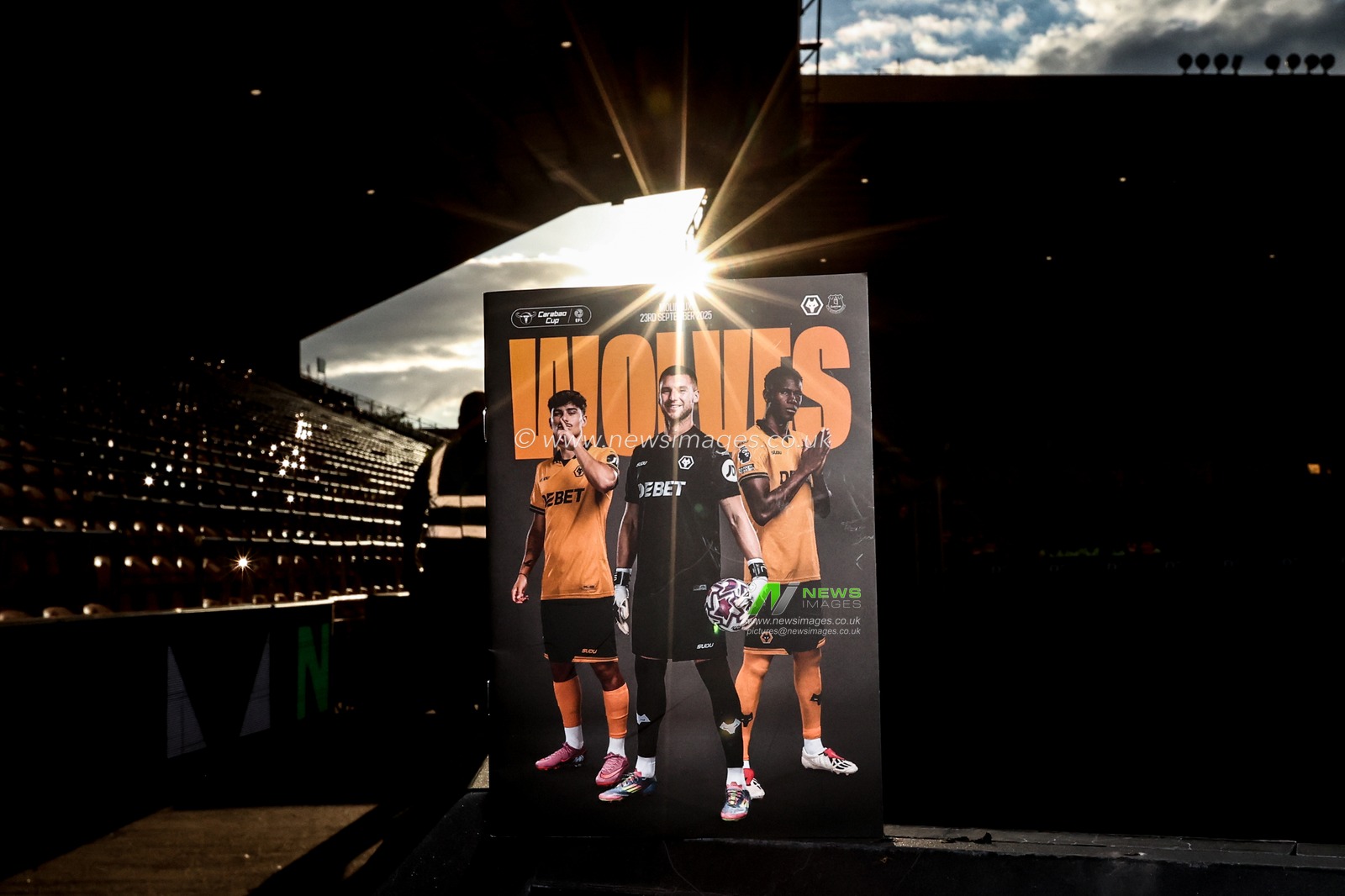 The front cover of the match day programme during the Carabao Cup round 3 match Wolverhampton Wanderers vs Everton at Molineux, Wolverhampton, United Kingdom, 23rd September 2025

(Photo by Alfie Cosgrove/News Images)