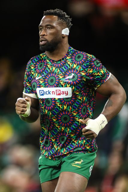 Siya Kolisi of South Africa warms-up ahead of the Quilter Nations Series 2025 match Wales vs South Africa at Principality Stadium, Cardiff, United Kingdom, 29th November 2025

(Photo by Andrew Lewis/News Images)

*** GER AUT SUI OUT ***