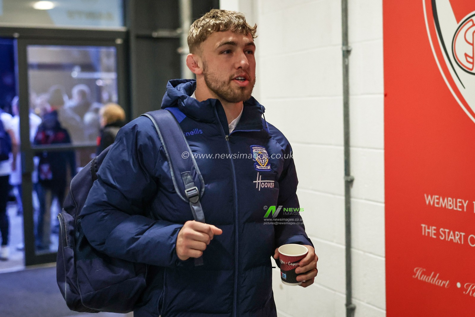 Sam Powell of Warrington Wolves arrives during the Betfred Super League Round 5 match St Helens vs Warrington Wolves at Totally Wicked Stadium, St Helens, United Kingdom, 21st March 2025

(Photo by Mark Cosgrove/News Images)