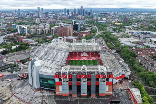 An aerial view of Old Trafford during the Premier League match Manchester United vs Liverpool at Old Trafford, Manchester, United Kingdom on 03 May 2026

(Photo by Mark Cosgrove/News Images)