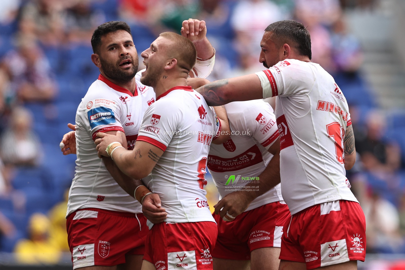 Rhyse Martin of Hull KR celebrates his try during the Betfred Super League Magic Weekend match Hull KR vs Hull FC at Hill Dickinson Stadium, Liverpool, United Kingdom on 04 July 2026

(Photo by Alfie Cosgrove/News Images)