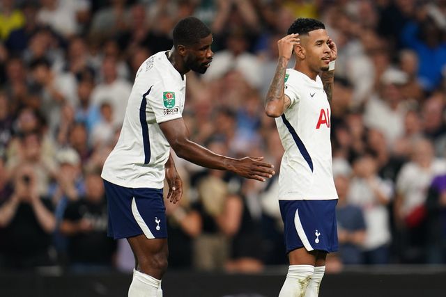Savio of Tottenham Hotspur during the Carabao Cup round 2 match Tottenham Hotspur vs Charlton Athletic at Tottenham Hotspur Stadium, London, United Kingdom on 26 August 2026

(Photo by Harvey Murphy/News Images)