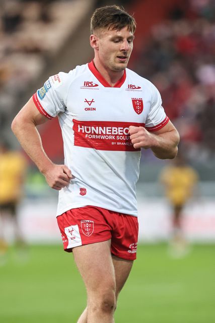 Tom Davies of Hull KR during the Betfred Super League round 10 match Hull KR vs Castleford Tigers at Sewell Group Craven Park, Hull, United Kingdom on 30 April 2026

(Photo by Alfie Cosgrove/News Images)