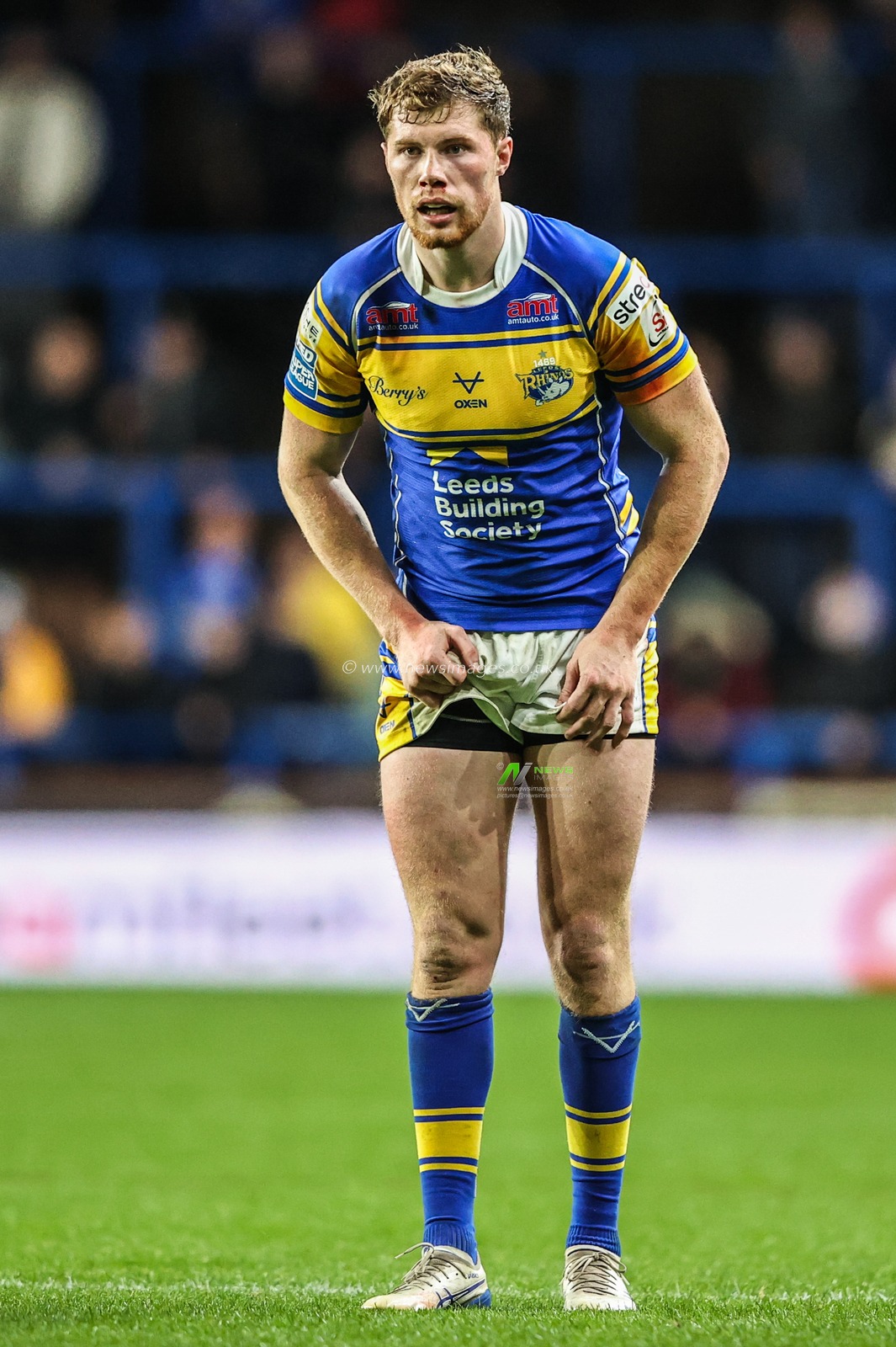 Morgan Gannon of Leeds Rhinos during the Betfred Super League round 26 match Leeds Rhinos vs Catalans Dragons at Headingley Stadium, Leeds, United Kingdom, 11th September 2025

(Photo by Alfie Cosgrove/News Images)