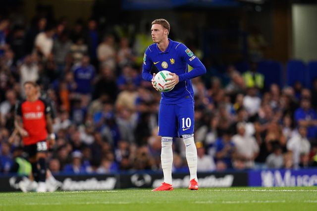 Cole Palmer of Chelsea before kick off during the Carabao Cup round 2 match Chelsea vs Luton Town at Stamford Bridge, London, United Kingdom on 27 August 2026

(Photo by Harvey Murphy/News Images)