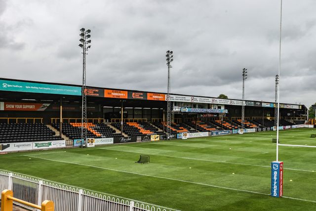 A general view of the Mend-A-Hose Jungle ahead of the Betfred Super League round 19 match Castleford Tigers vs Warrington Wolves at The Mend-A-Hose Jungle, Castleford, United Kingdom, 20th July 2025

(Photo by Alfie Cosgrove/News Images)