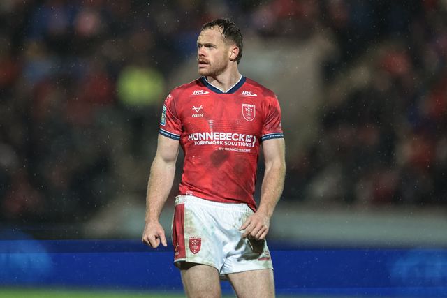 Joe Burgess of Hull KR during the Betfred Super League Round 1 match York Knights vs Hull KR at LNER Community Stadium, Lincoln, United Kingdom on 12 February 2026

(Photo by Mark Cosgrove/News Images)