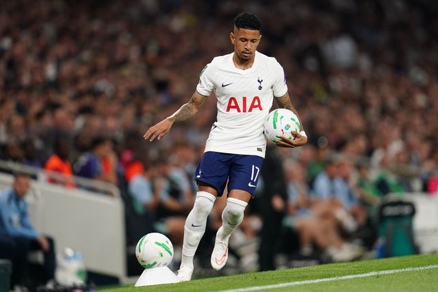 Savio of Tottenham Hotspur during the Carabao Cup round 2 match Tottenham Hotspur vs Charlton Athletic at Tottenham Hotspur Stadium, London, United Kingdom on 26 August 2026

(Photo by Harvey Murphy/News Images)